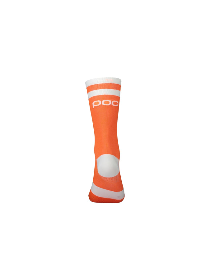 Skarpety rowerowe POC LURE MTB Sock Long - Zink Orange/Hydr. White