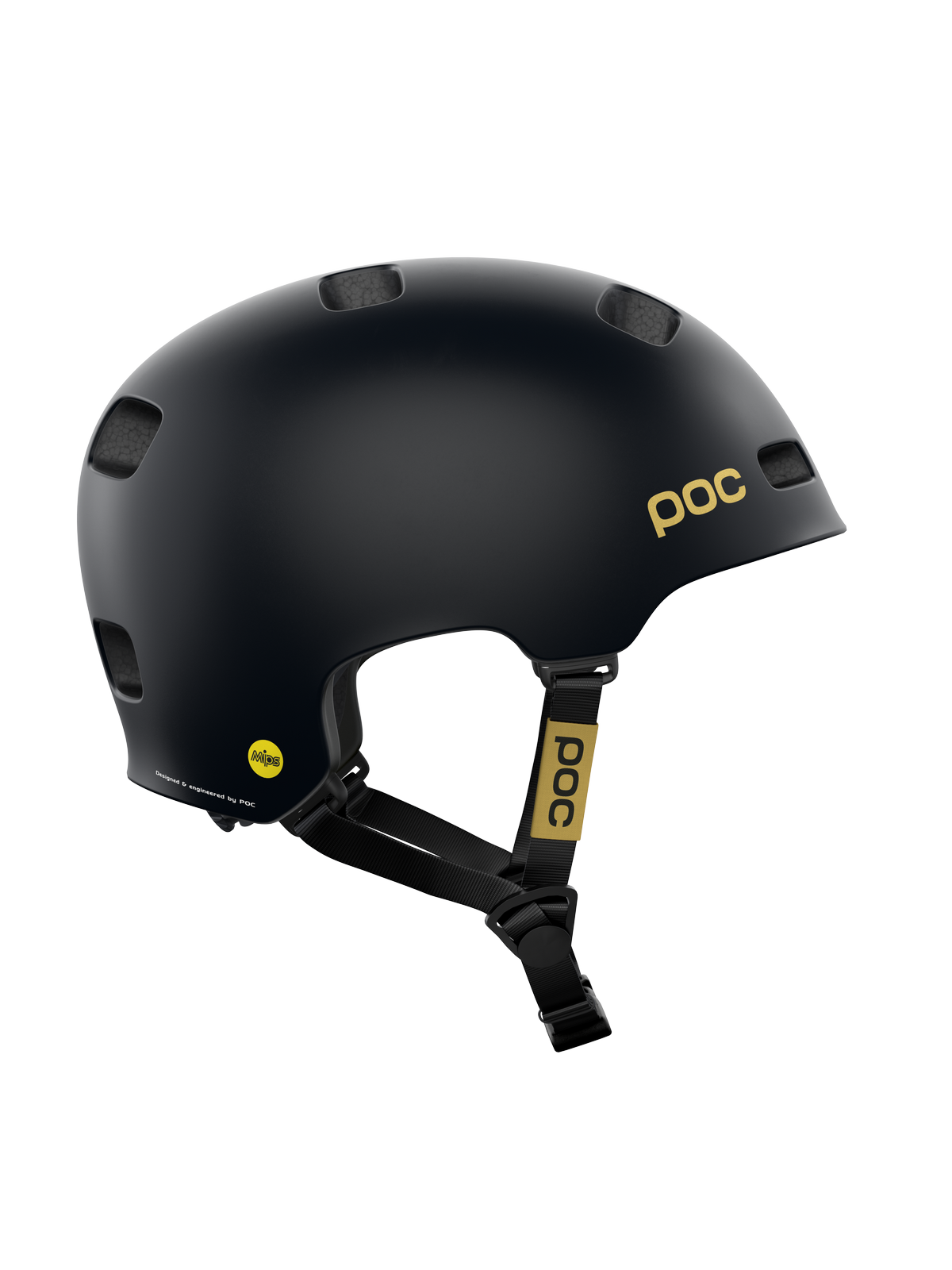 Kask rowerowy POC CRANE MIPS FABIO ED - Ur. Black Matt/Gold