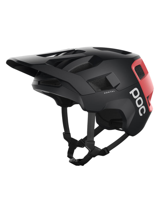 Załaduj obraz do przeglądarki galerii, Kask rowerowy POC Kortal - Uran. Black/Ammolite Coral Matt
