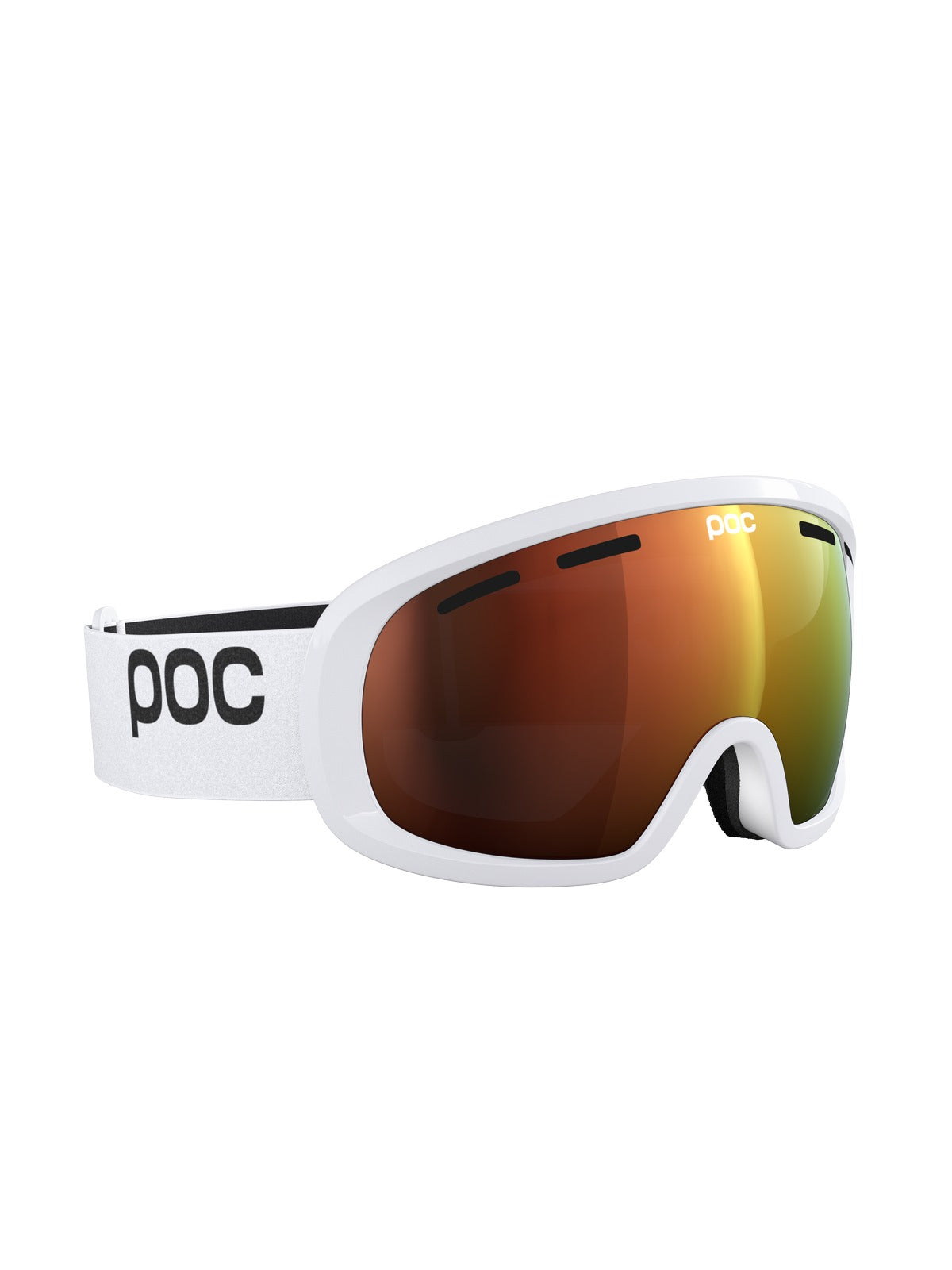 Gogle narciarskie POC Fovea Mid Wide Fit - Hyd. White/Pt. Sunny Orange