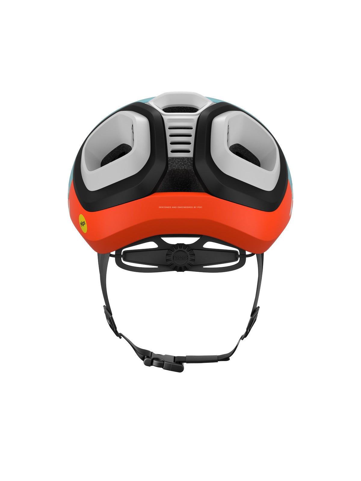 Kask rowerowy POC Amidal - Indi. Blue Matt/Carnelian Orange Matt