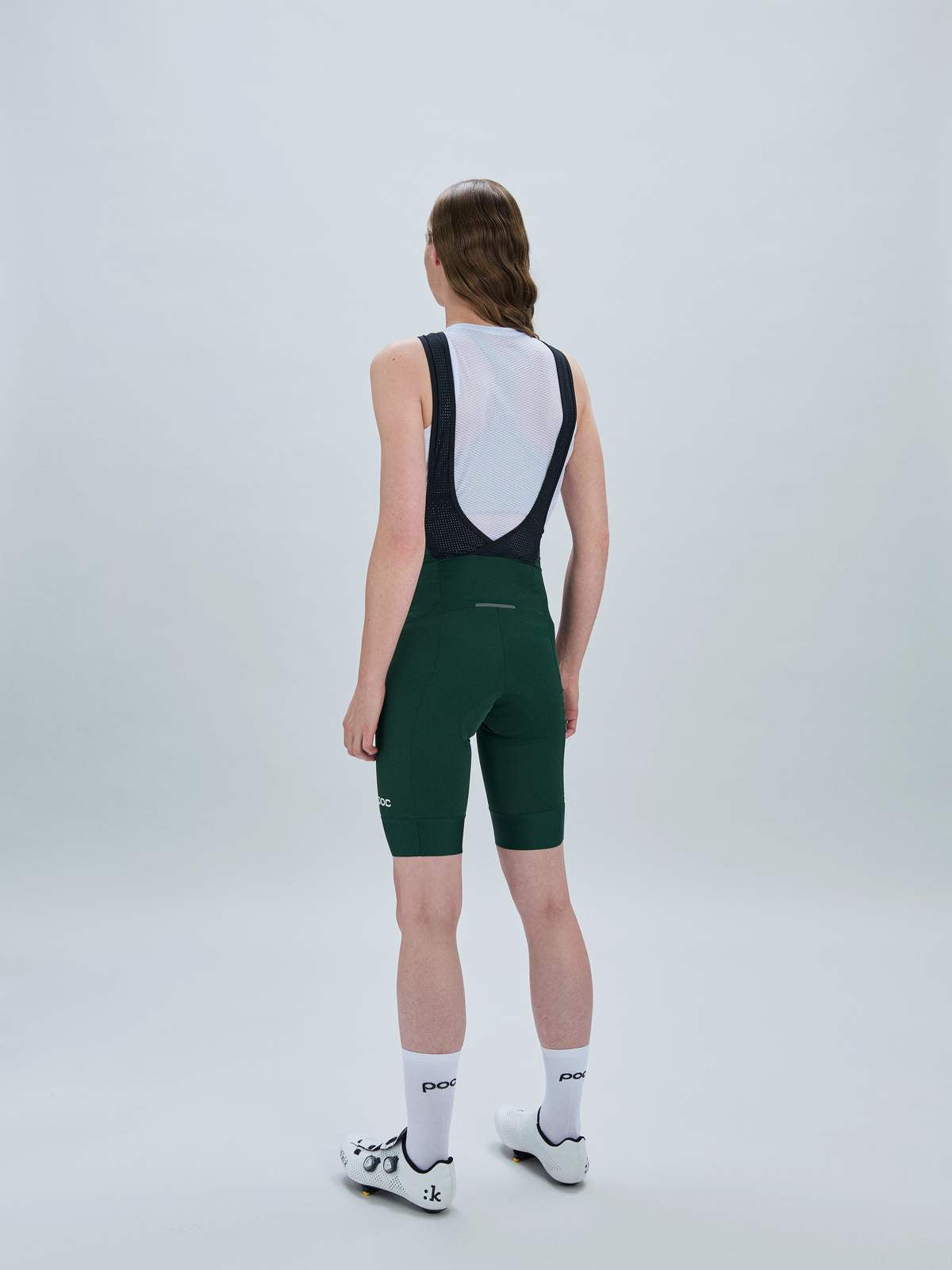 Spodenki rowerowe POC W's Cadence Bib Shorts - Parg. Green