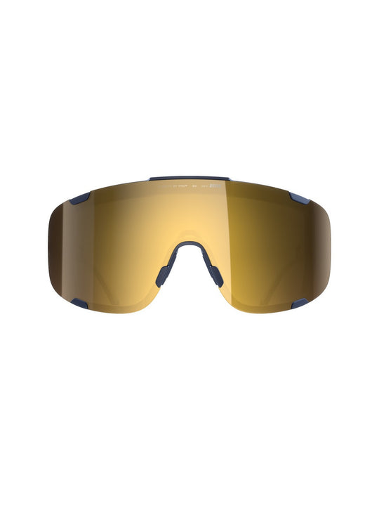 Załaduj obraz do przeglądarki galerii, Okulary rowerowe POC Devour Mid+ Apatite Navy/Clarity Road/Partly Sunny Gold

