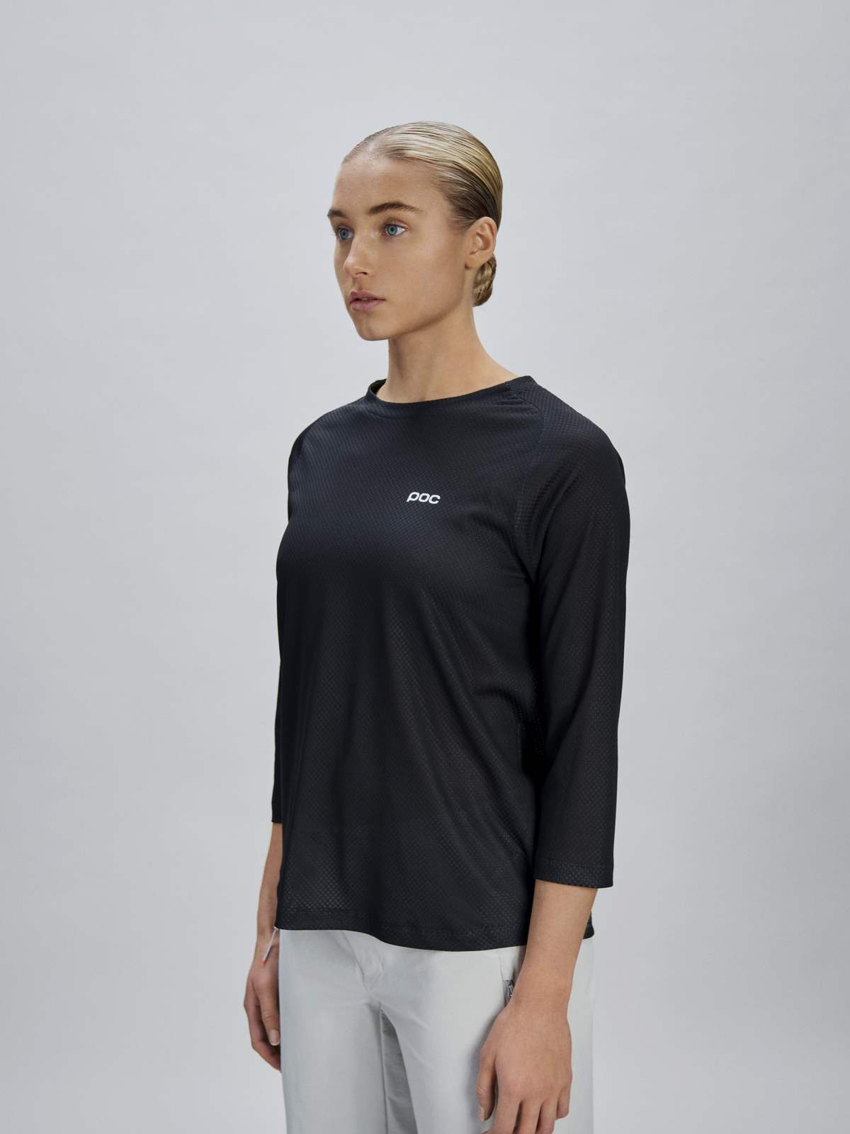 Koszulka rowerowa damska POC W's Motion Air 3/4 Jersey czarna
