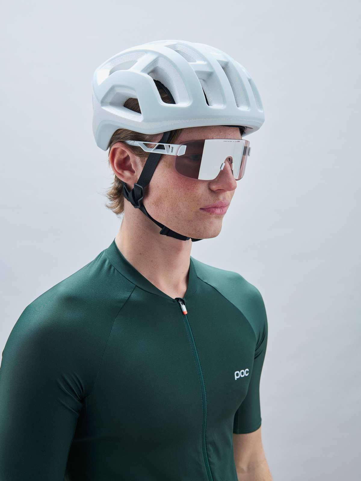 Okulary rowerowe POC ELICIT - Hyd. White/Clarity Road/Sunny Silver Cat.3