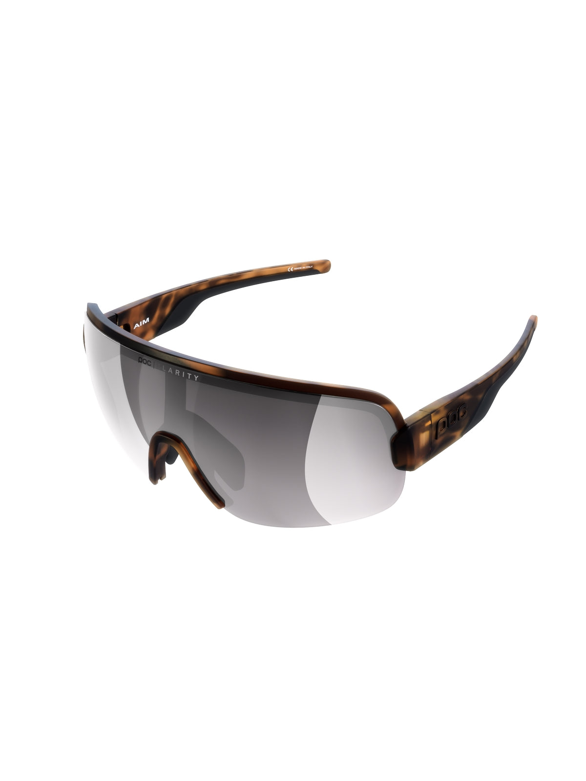 Okulary POC AIM - Tortoise Brown - Clarity ROAD Violet/Silver Mirror Cat 3 - ONE SIZE - poc warszawa