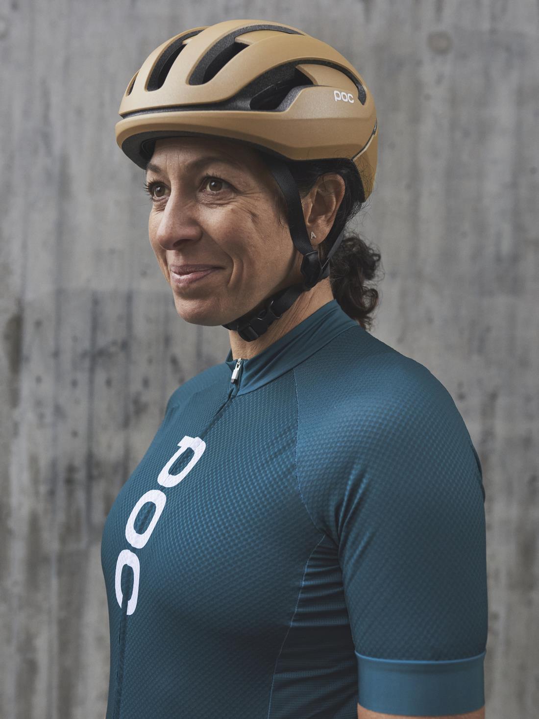 Koszulka rowerowa POC W’s ESSENTIAL ROAD LOGO Jersey - Dioptase Blue - poc warszawa