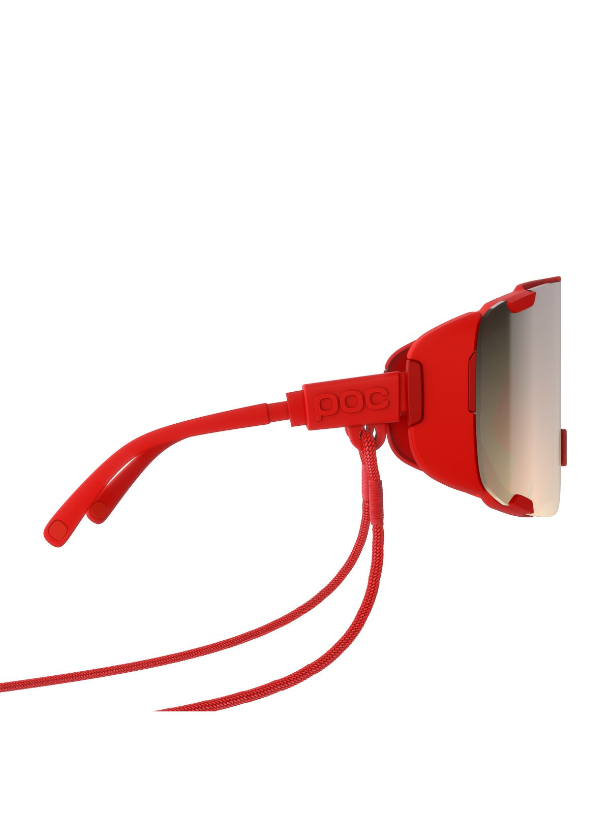 Okulary rowerowe POC Devour Ultra - Pris. Red/Clarity Trail/Partly Sunny Silver