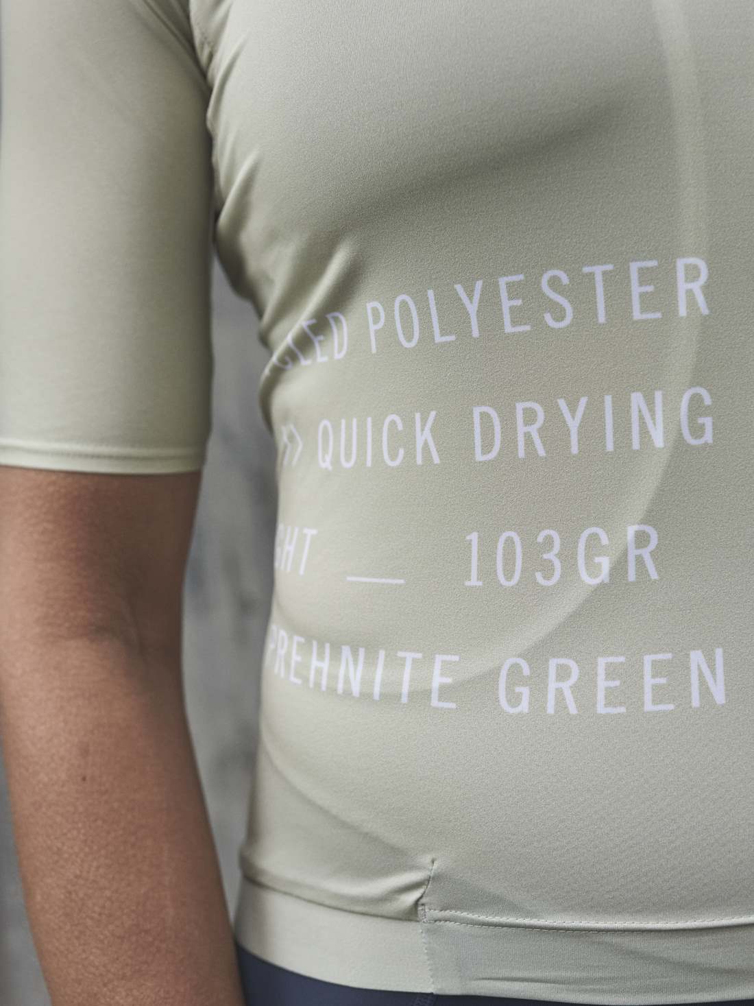 Koszulka rowerowa POC W's PRISTINE PRINT Jersey - Prehnite Green