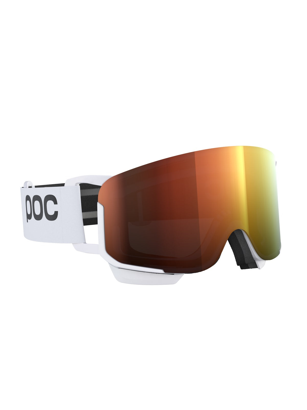 Gogle narciarskie POC Nexal Mid Wide Fit - Hyd. White/Pt. Sunny Orange