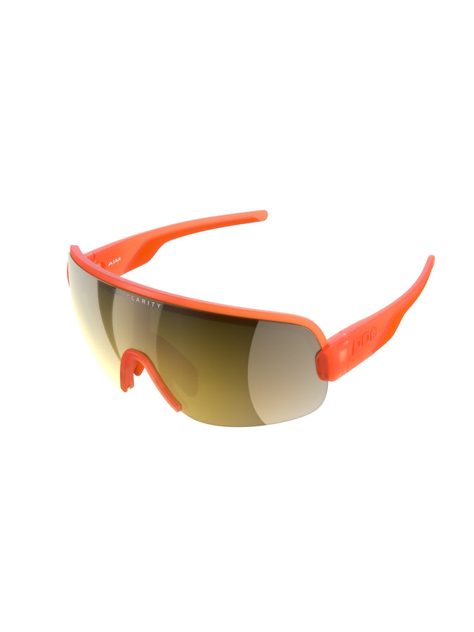 Okulary rowerowe POC AIM - Fluo Orange Translucent/Clarity Road/Sunny Gold Cat.3