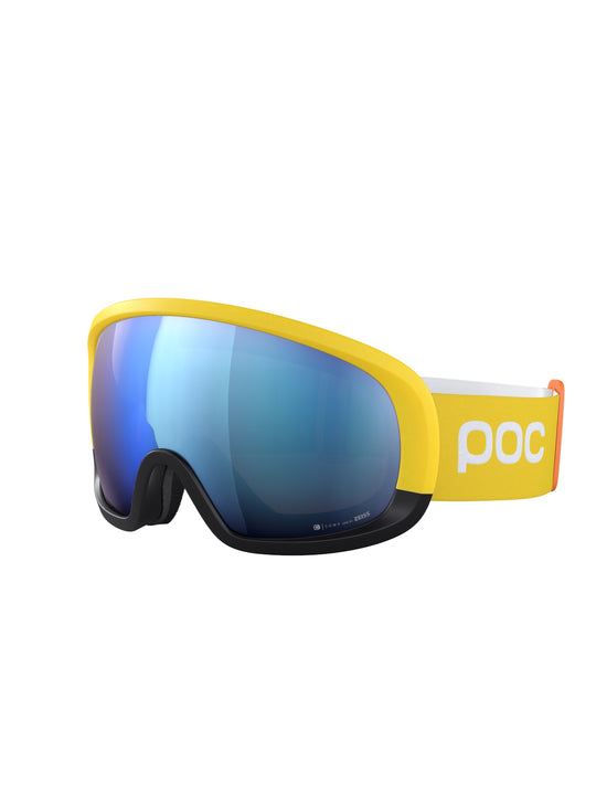 Załaduj obraz do przeglądarki galerii, Gogle narciarskie POC Fovea Mid Clarity Comp - Ave. Yellow/Uran. Black/ Spektris Blue Cat 2 - TU - poc warszawa

