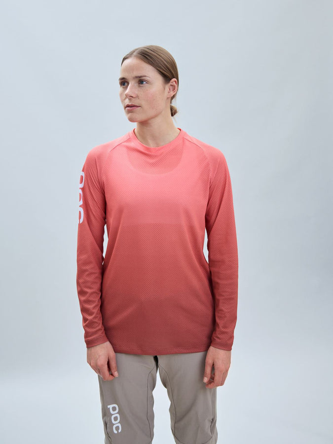 Koszulka rowerowa POC W’s Essential MTB Lite LS Jersey - Gradient Ammolite Coral - poc warszawa