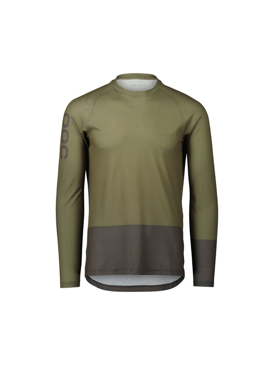 Załaduj obraz do przeglądarki galerii, Koszulka rowerowa POC MTB Pure LS Jersey - Epid. Green/Sylvanite Grey - poc warszawa
