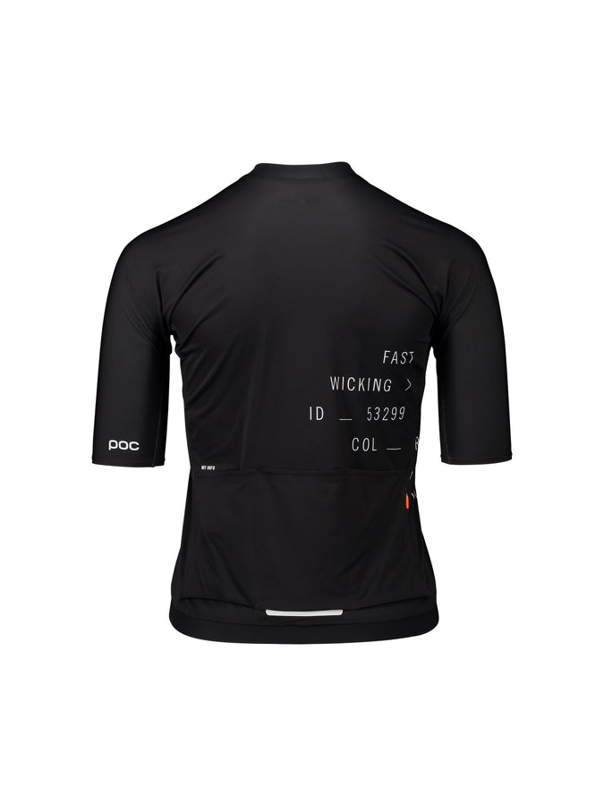 Koszulka rowerowa POC W's PRISTINE PRINT Jersey - Ur. Black