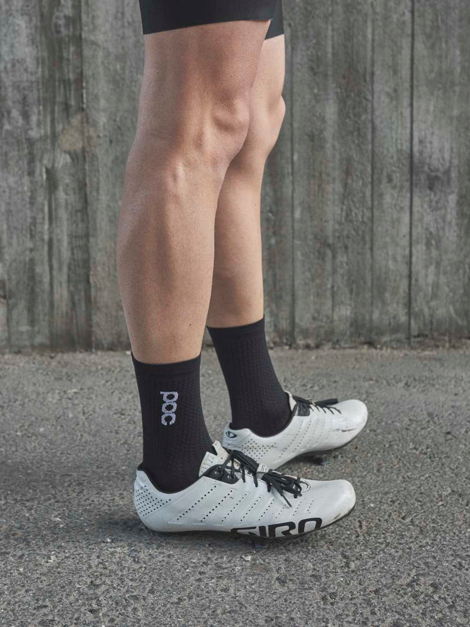 Skarpety rowerowe POC FLAIR Sock Mid - Ur. Black/Dioptase Blue