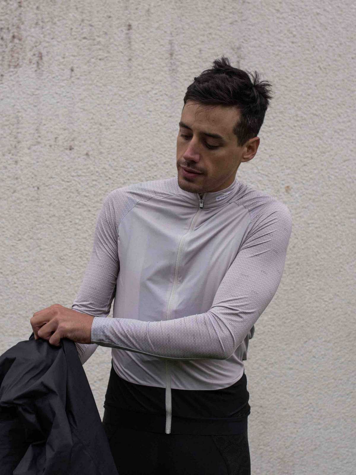 Koszulka rowerowa POC M'S ESSENTIAL ROAD LS - Lt Sand. Beige