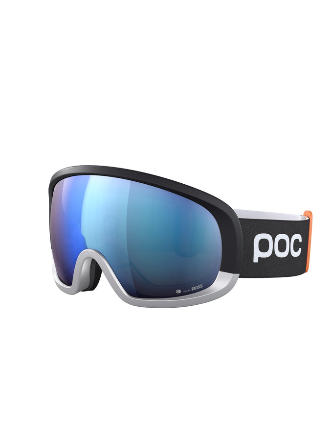 Gogle narciarskie POC Fovea Mid Race - Ur. Black|Argentite Silver|Pt. Sunny Blue Cat 2