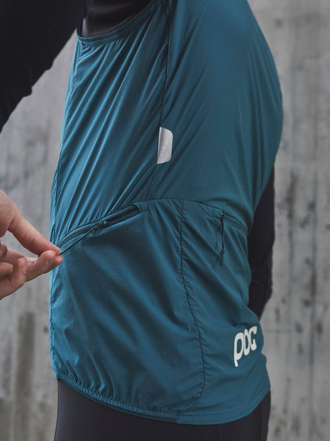 Kamizelka rowerowa POC PRO THERMAL - Dioptase Blue