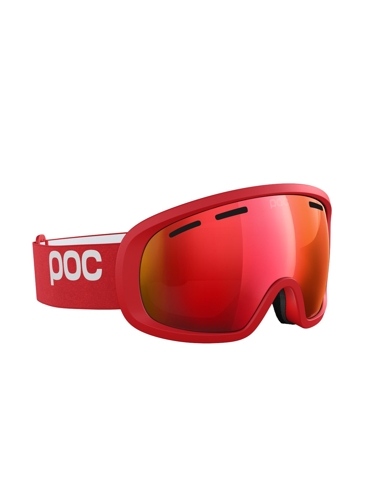 Gogle narciarskie POC Fovea Mid Wf - Prismane Red/Partly Sunny Red
