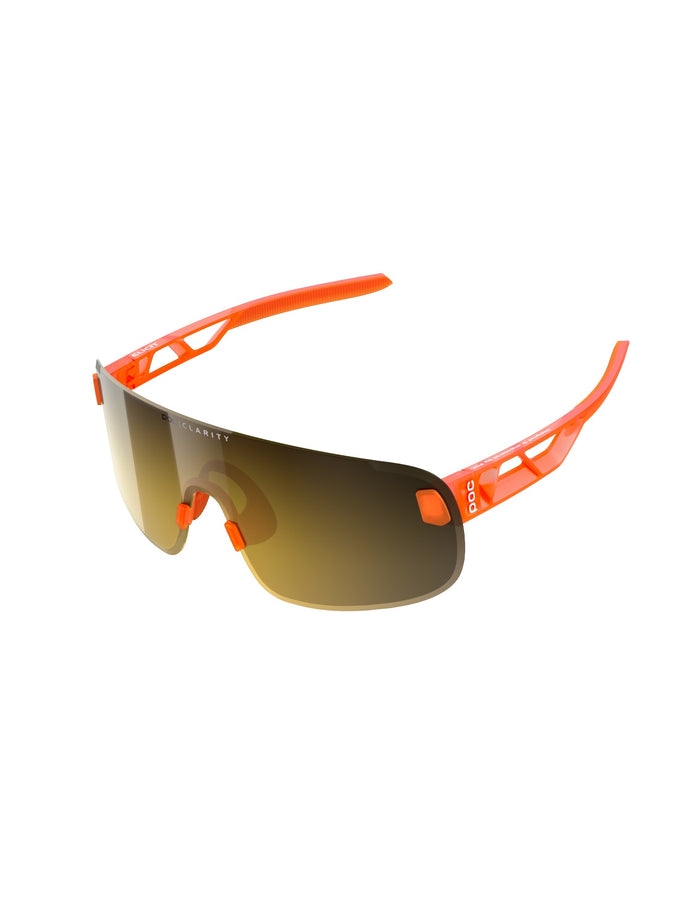 Okulary rowerowe POC ELICIT - Fluo. Orange Translucent/Clarity Road/Partly Sunny Gold Cat.2