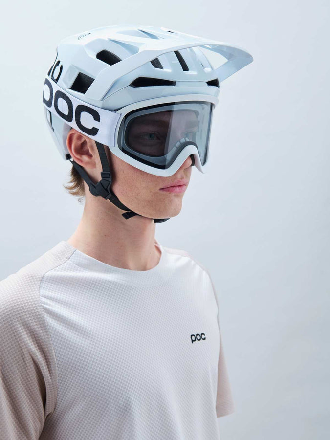 Gogle rowerowe POC Ora - Hyd. White/Clarity Universal/Cloudy Grey