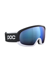 Załaduj obraz do przeglądarki galerii, Gogle narciarskie POC Fovea Mid Race - Ur. Black|Hydr. White|Pt. Sunny Blue Cat 2
