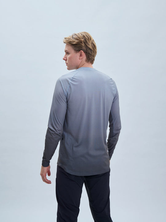 Załaduj obraz do przeglądarki galerii, Koszulka rowerowa POC M's Essential MTB Lite LS Jersey - Gradient Sylvanite Grey
