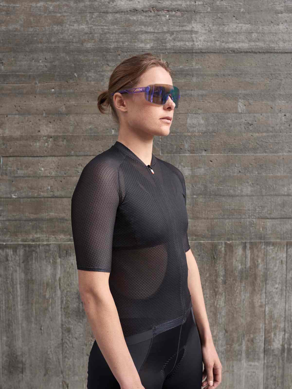 Koszulka rowerowa POC W's Air Jersey - Uran. Black