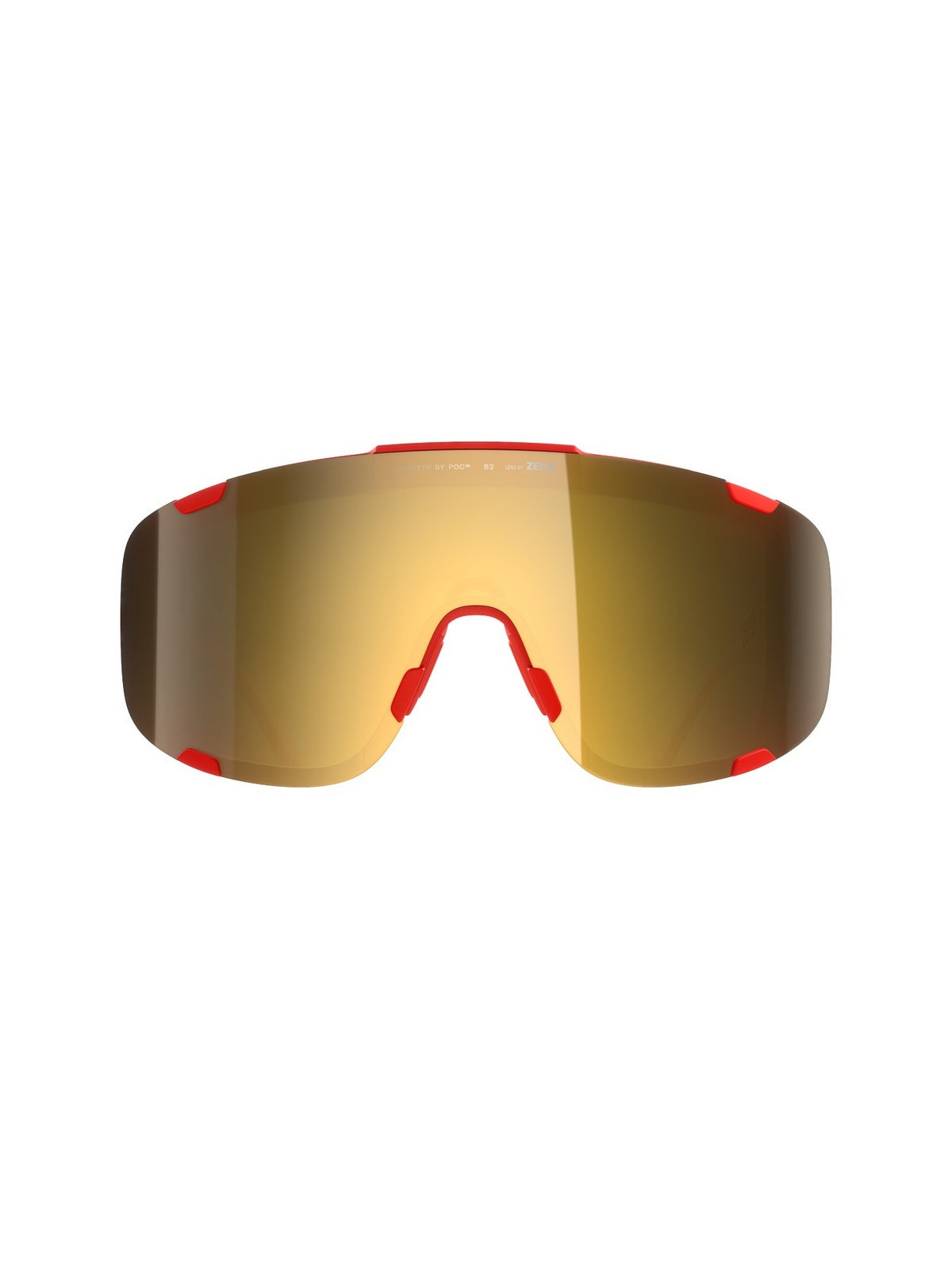 Okulary rowerowe POC Devour Wide Fit - Pris. Red/Clarity Road/Partly Sunny Gold