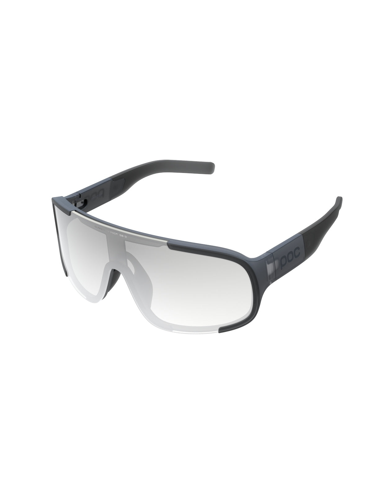 Okulary rowerowe POC Devour Wide Fit Photochromic - Translucent Black/Clarity Photochromic/Changeable Grey