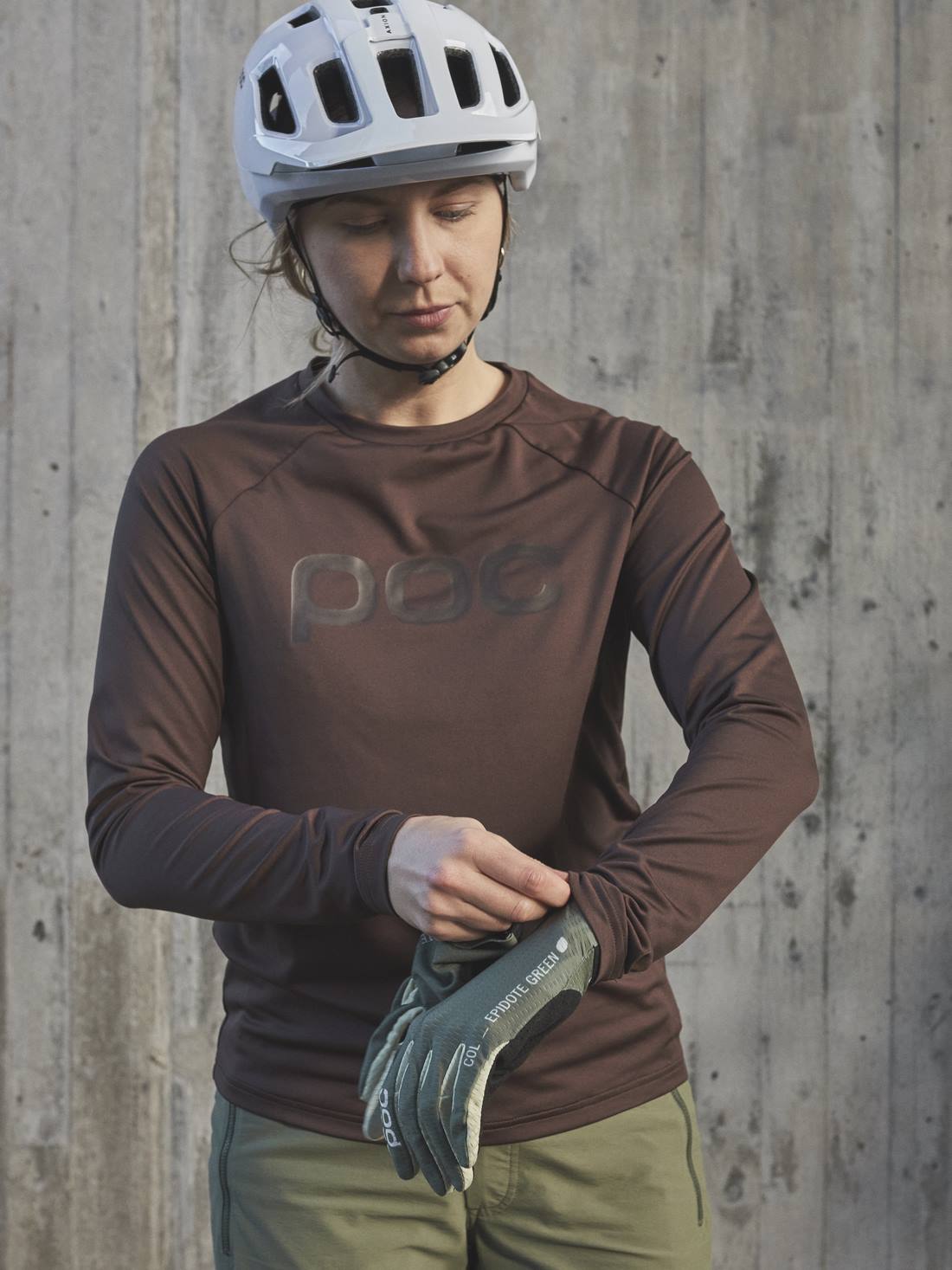 Koszulka rowerowa POC W'S REFORM ENDURO - Axinite Brown