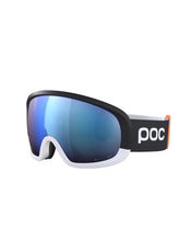 Załaduj obraz do przeglądarki galerii, Gogle narciarskie POC Fovea Mid Race - Ur. Black|Hydr. White|Pt. Sunny Blue Cat 2
