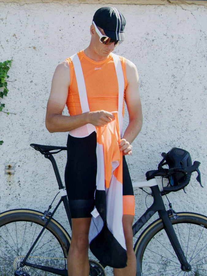 Koszulka rowerowa POC ESSENTIAL LAYER Vest - Zink Orange