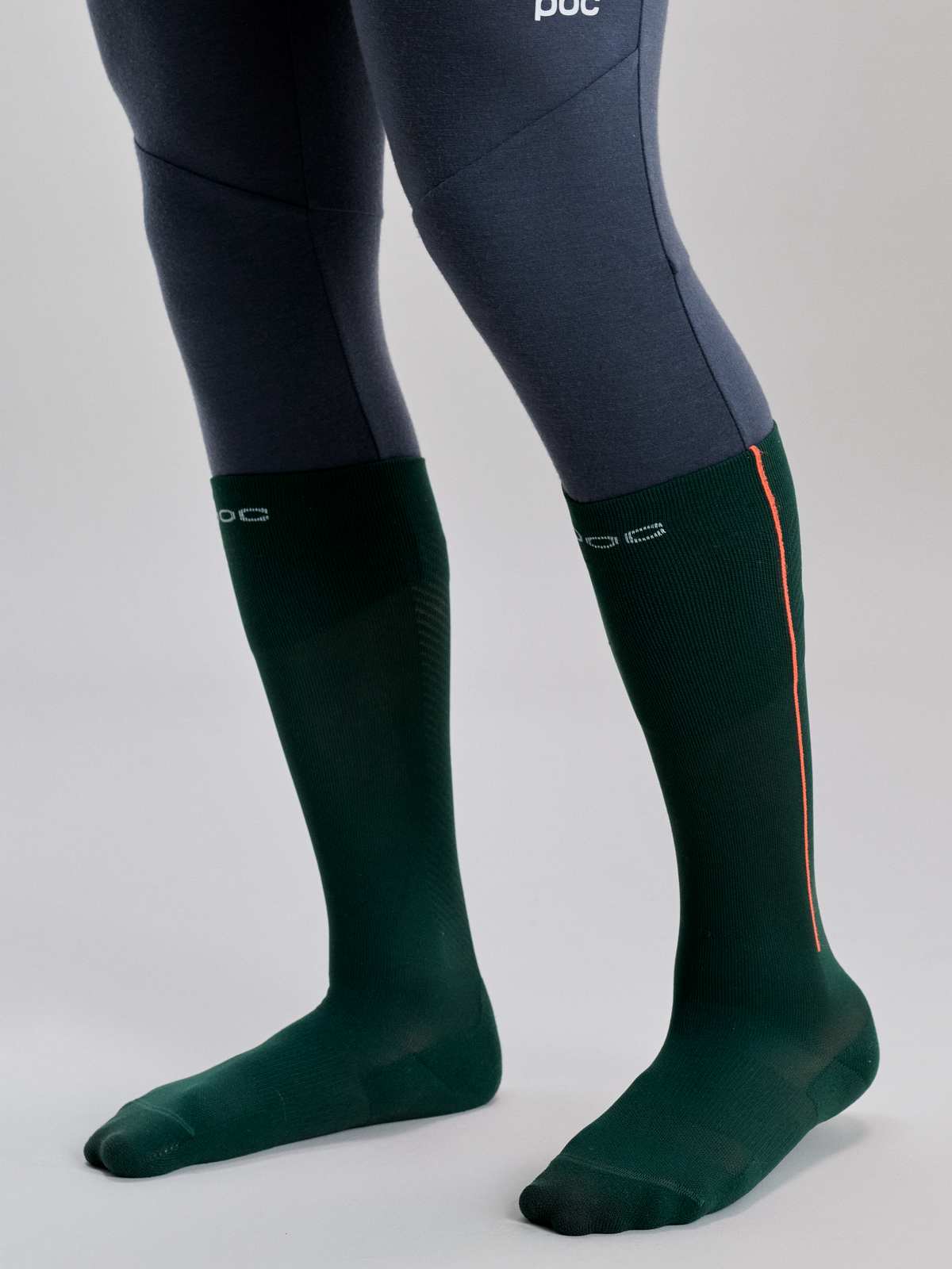 Skarpety narciarskie POC Race Sock Lite - Pargasite Green