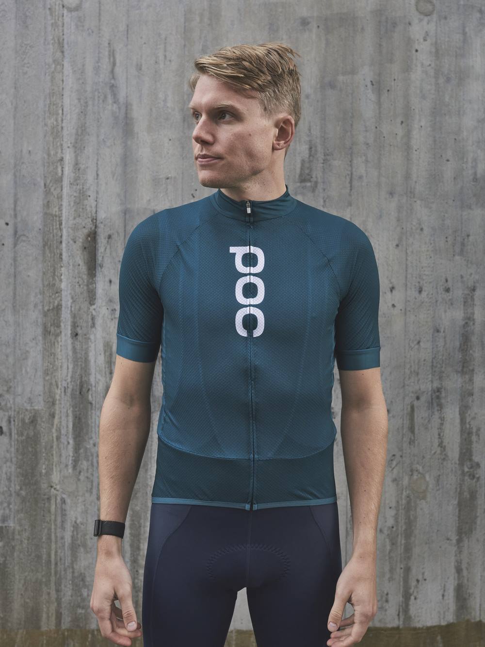 Koszulka rowerowa POC M's ESSENTIAL ROAD LOGO Jersey - Dioptase Blue