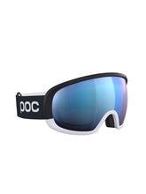 Załaduj obraz do przeglądarki galerii, Gogle narciarskie POC Fovea Mid Clarity Comp + | Ura. Black/Hyd. White/Spektris Blue Cat2 + Cat 1 + Cat1
