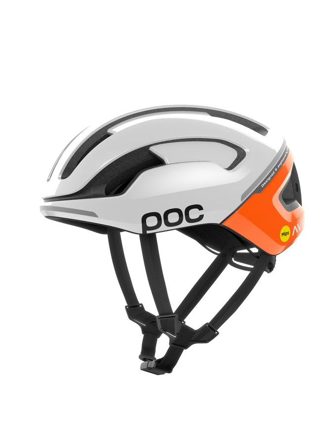 Kask rowerowy POC Omne Beacon MIPS  - Fluo Orange AVIP/Hydr. White