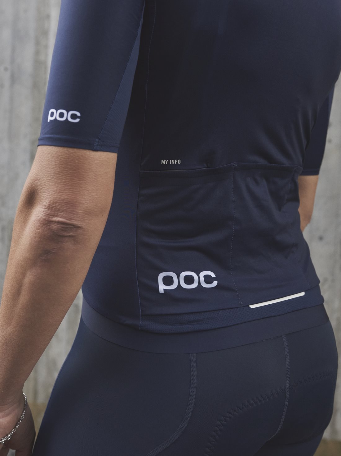 Koszulka rowerowa POC W's PRISTINE Jersey - Turmaline Navy