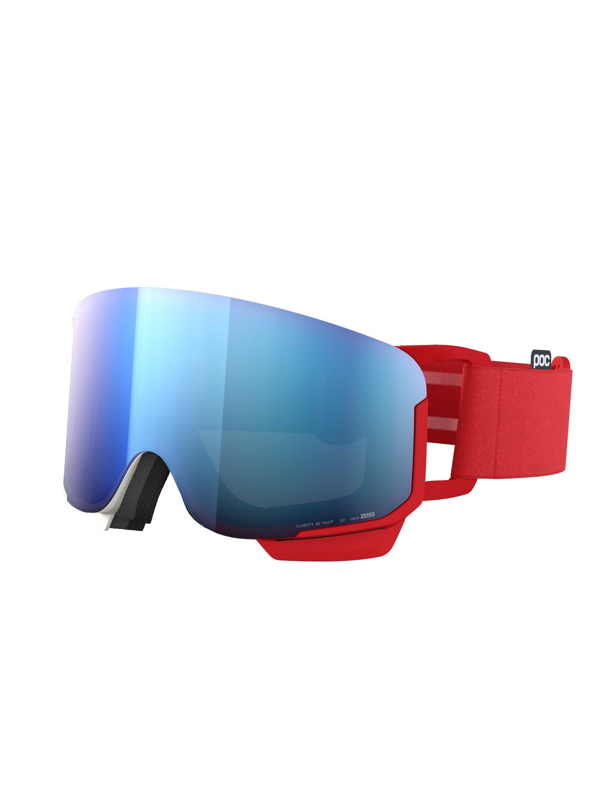 Gogle narciarskie POC Nexal Mid Wide Fit - Rouge/Blanc