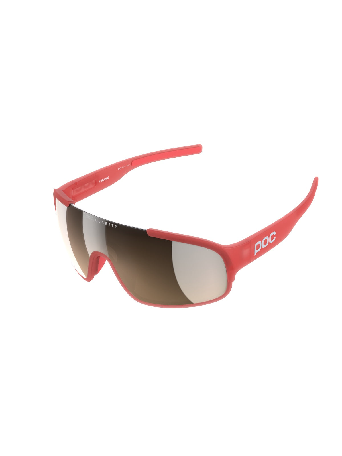 Okulary rowerowe POC Crave - Ammolite Coral Transl. | Clarity Trail Brown Silver Mirror cat. 2