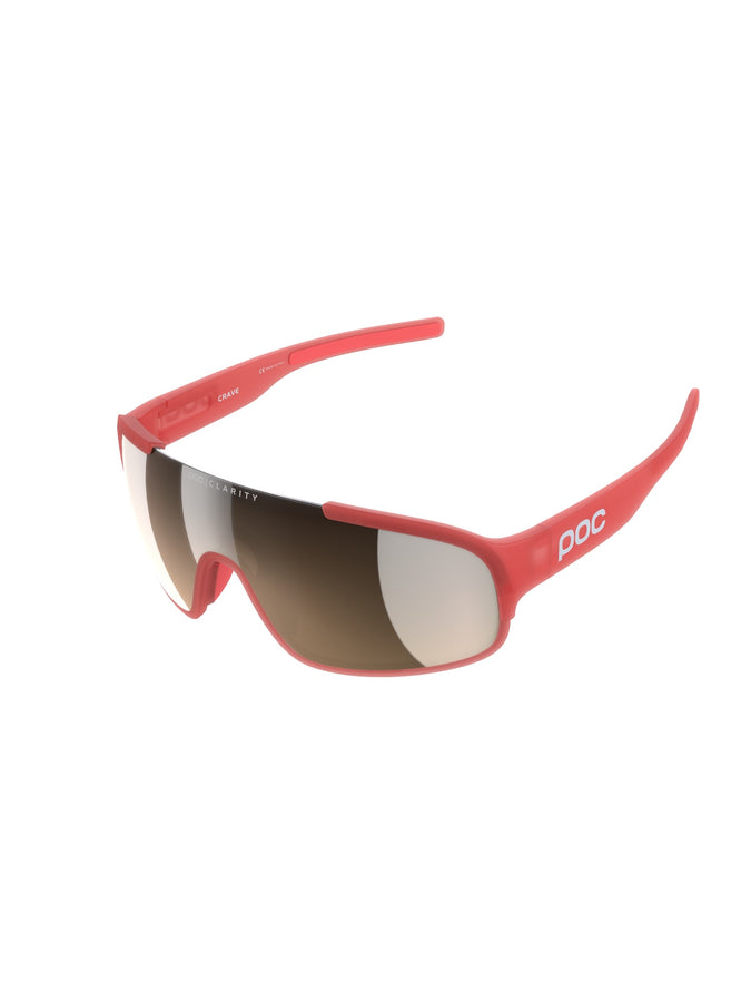 Okulary rowerowe POC Crave - Ammolite Coral Transl. | Clarity Trail Brown Silver Mirror cat. 2