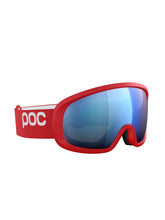 Załaduj obraz do przeglądarki galerii, Gogle narciarskie POC Fovea Mid Wide Fit - Pris. Red/Pt. Sunny Blue
