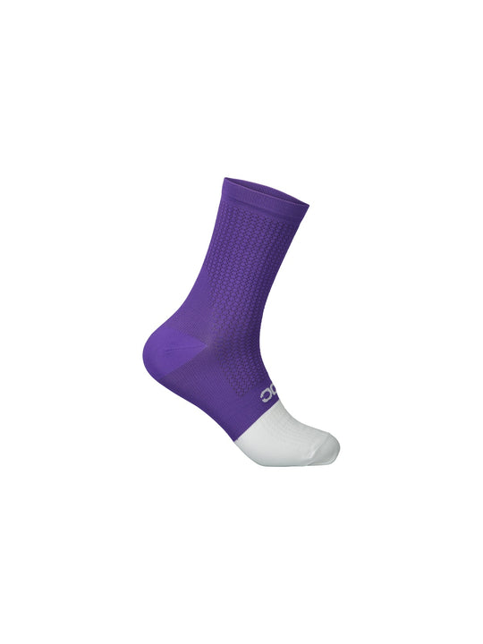 Załaduj obraz do przeglądarki galerii, Skarpety rowerowe POC FLAIR Sock Mid - Sap. Purple/Hydr. White - poc warszawa
