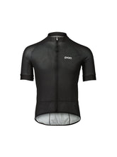 Załaduj obraz do przeglądarki galerii, Koszulka rowerowa POC M&#39;s Essential Road Logo Jersey  - Ur. Black/ Hyd. White
