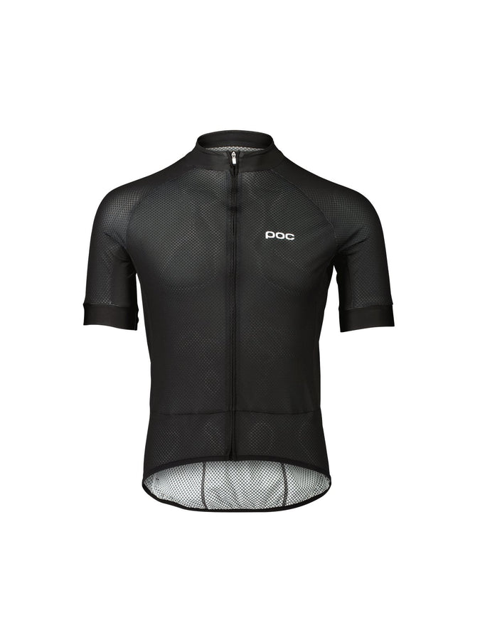 Koszulka rowerowa POC M's Essential Road Logo Jersey  - Ur. Black/ Hyd. White