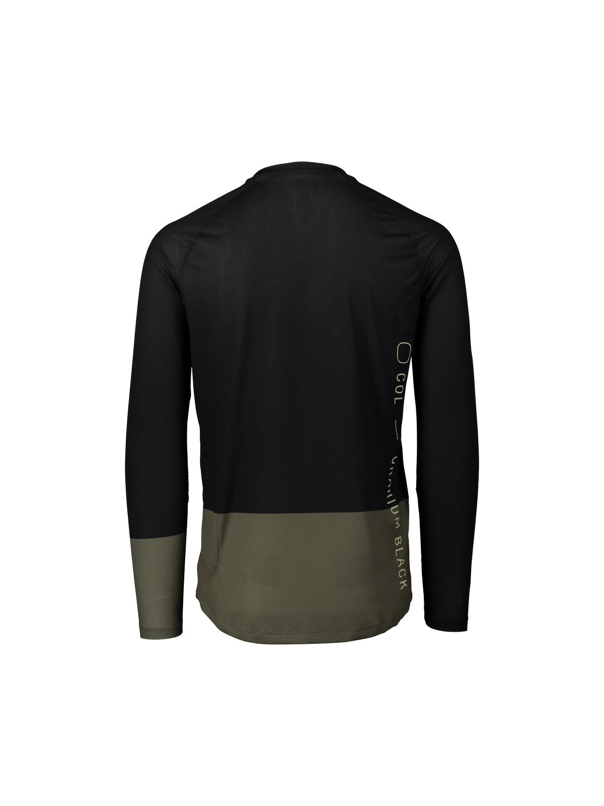 Koszulka rowerowa POC MTB PURE LS - Ur. Black/Epid. Green