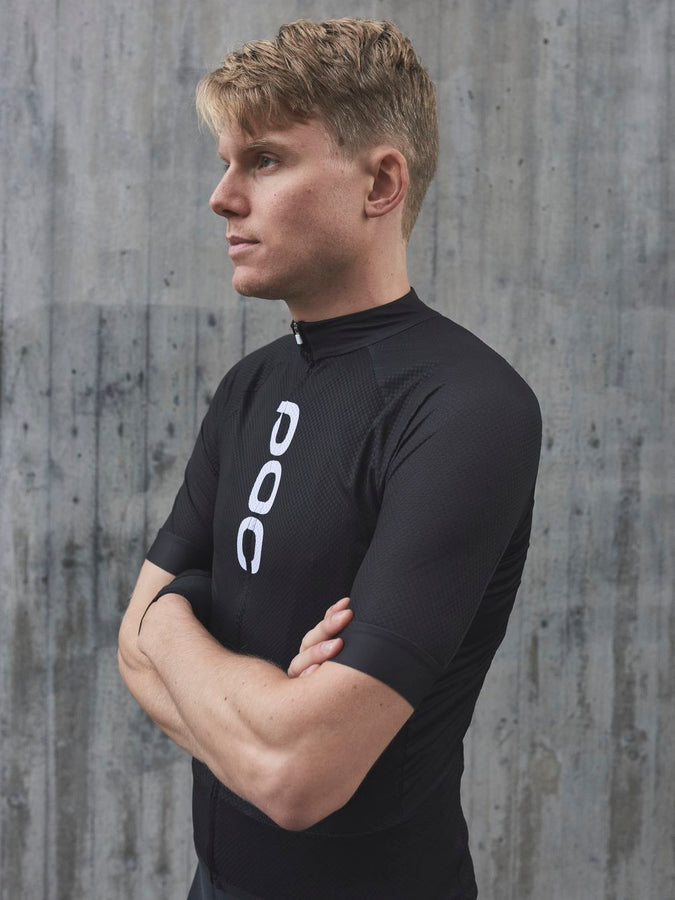 Koszulka rowerowa POC M's ESSENTIAL ROAD LOGO Jersey - Ur. Black