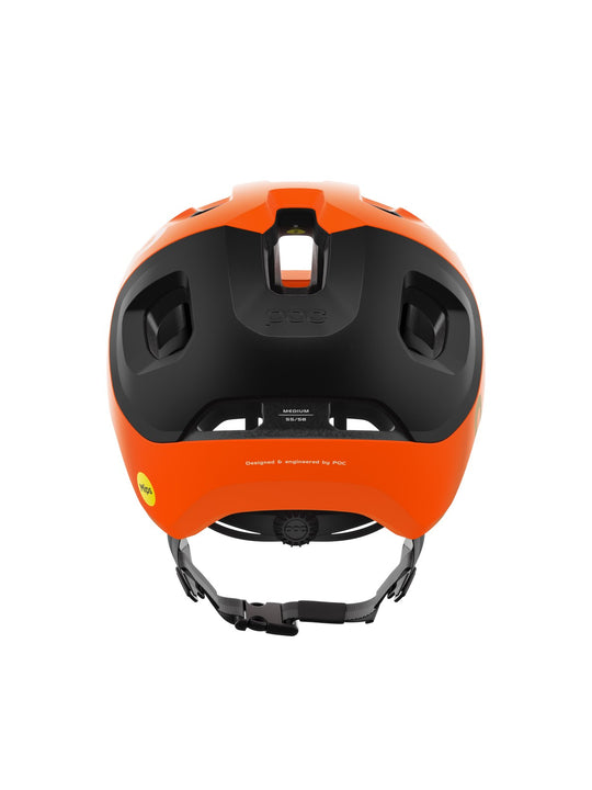 Załaduj obraz do przeglądarki galerii, Kask rowerowy POC Axion Race MIPS - Fluo. Orange AVIP/Ur. Black Matt
