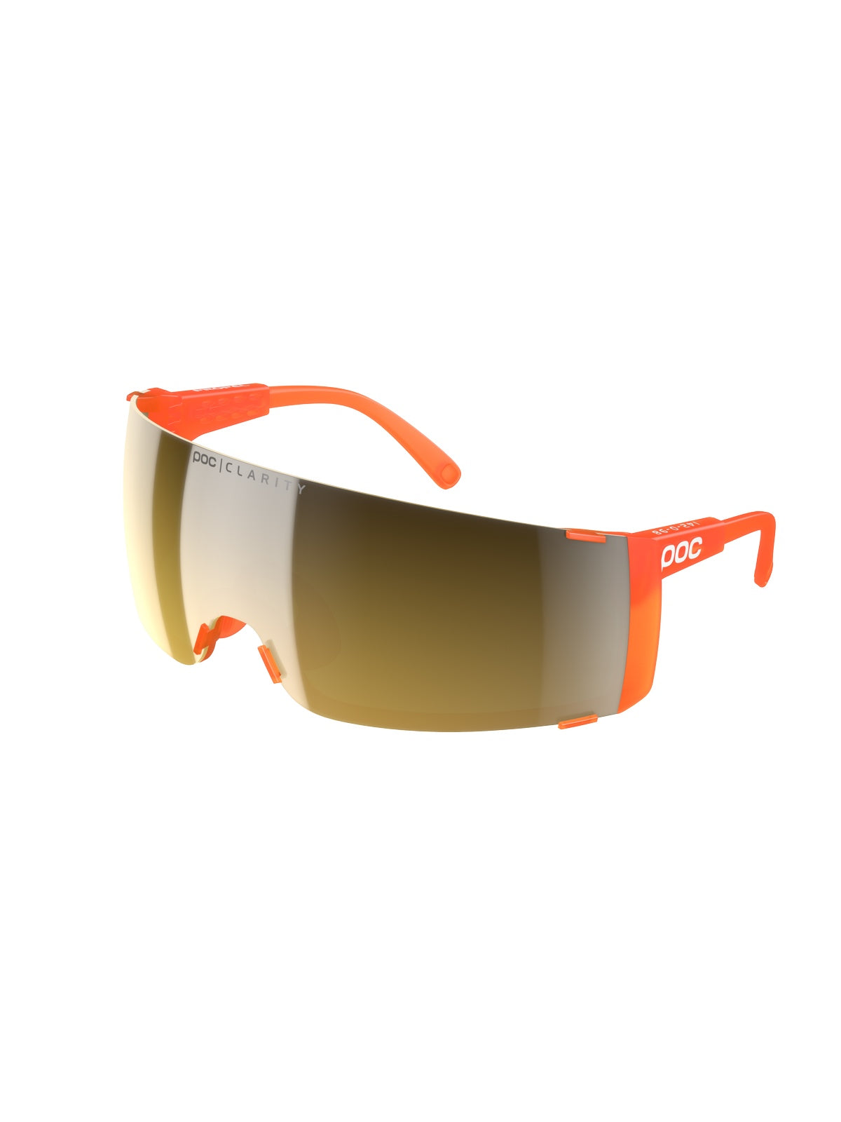 Okulary rowerowe POC Propel - Fluo Orange Translucent/Clarity Road/Sunny Gold Cat.3